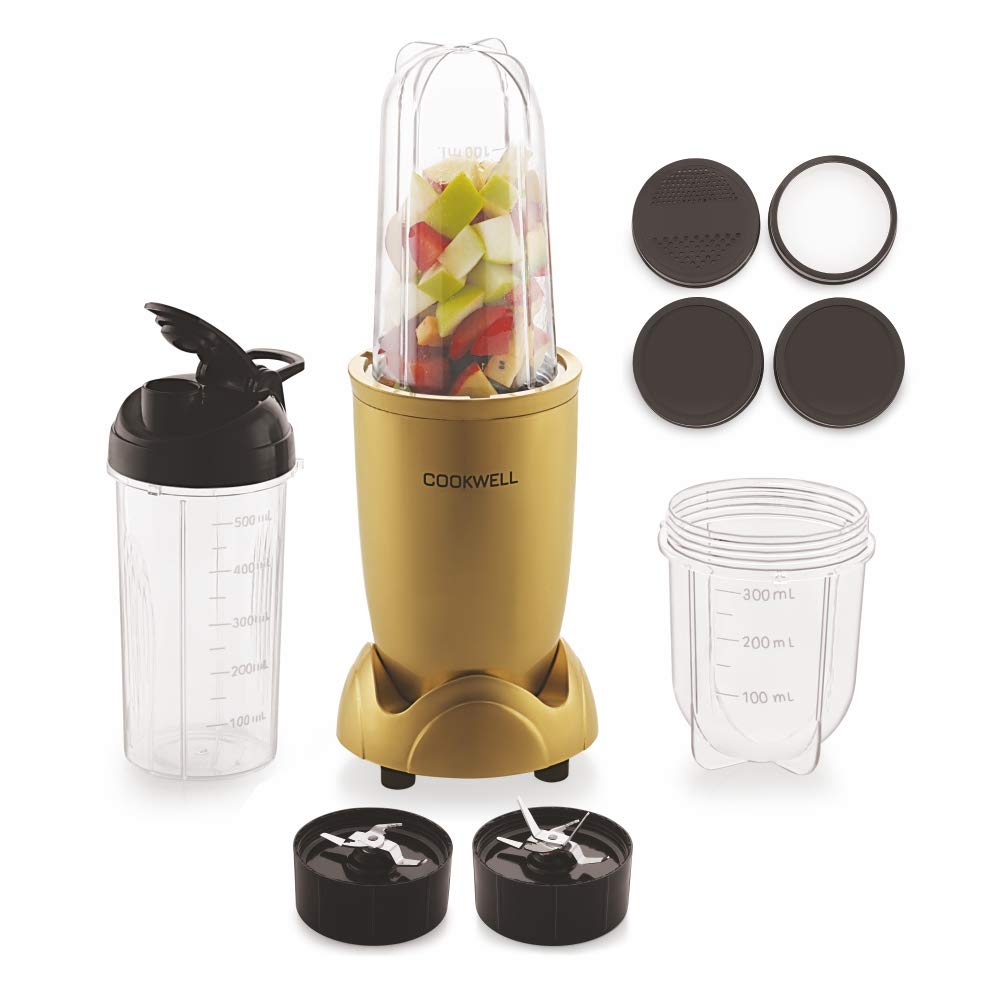 Buy Cookwell Bullet Mixer Grinder, 500W, Pick & Drop Warranty (3 Jars 2