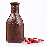 T&R sports Billiard Plastic Brown Kelly Pool Shaker Bottle with 16 Numbered Marbles Tally Peas/Balls