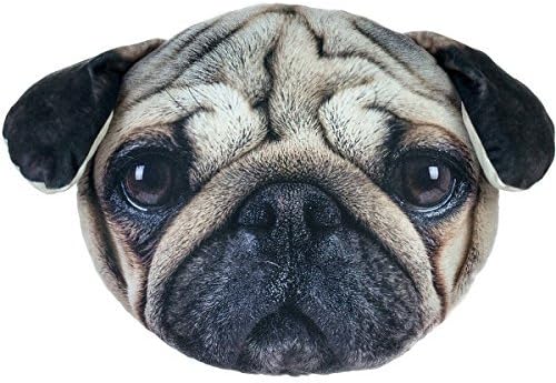 Almar Fawn Pug Plush Pillow 14 x 11 x 4 by Almar