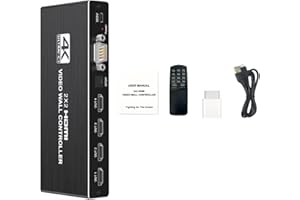 MOUDOAUER 4K 2x2 Video Wall Controller Matrix HDMI/DVI Input 1080P 60Hz Multi Screen Stitching Processor Splicer 1X2 1X4 1X3 2X1 3x1 4X1