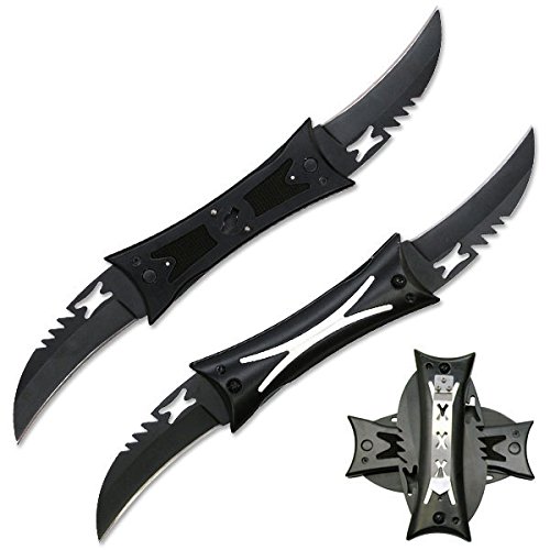 Fantasy Tactical Folding Four Knives Blade Separable (BLACK)