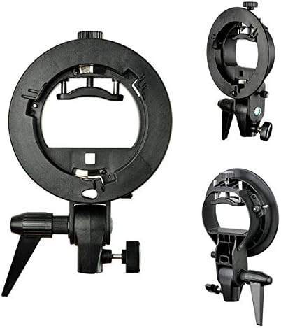 Harulu 1Pcs S-Type Bracket Holder Elinchrom S Mount for Speedlite Flash Snoot Softbox