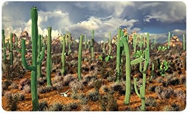 Desert Cactus Doormat Entrance Mat Floor Mat Rug Indoor/Outdoor/Front Door/Bathroom Mats Rubber Non Slip Size 30 x 18 inches