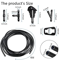 Windshield Washer Nozzles Kit Replacement for