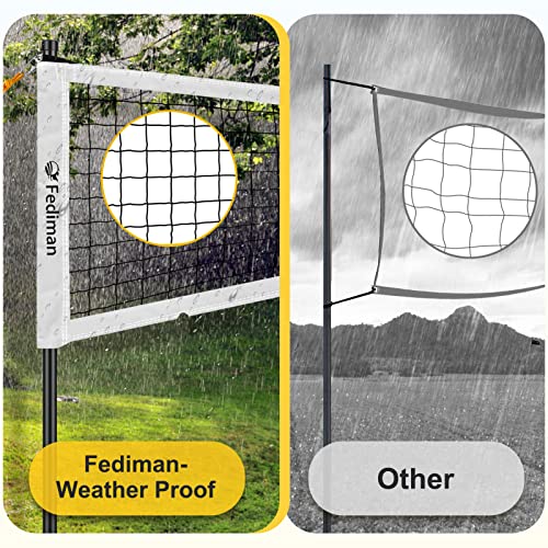 Metal Freestanding Volleyball Net Set Outdoor Anti Sag Net