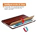 icarercase Vintage Series Leather Folio Flip Magnetic Latch Kickstand Case for Apple iPad Air 2/ iPad 6 - Brown