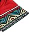 COOFANDY Mens African Print Shirt Dashiki Fashion Short Sleeve T Shirts Top Tee, Red, Small