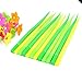 SunAngel Cute Cartoon Silicone Flower Pens + Green Grass-blade Ballpoint Silicon Grass Pen, 0.38mm Black Ink, Pack of 24, Random Color