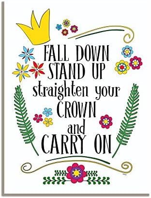 Dorothy Spring Fall Down Stand Up Straighten Your Crown And Carry On Inspirational Fridge Magnet Sign Perfect Friendship Gift Size 4x3 inch