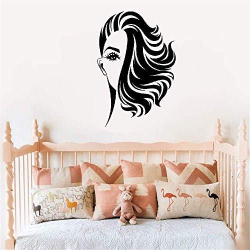Covolca Motivational Wall Sticker Quotes Girl Face Beauty Hair