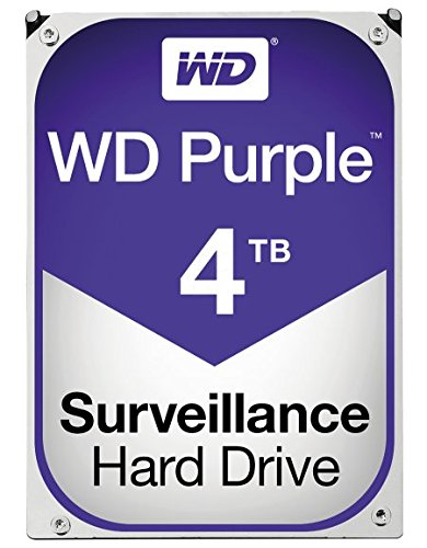 Western Digital 4TB WD Purple Surveillance Internal Hard Drive HDD - SATA 6 Gb/s, 64 MB Cache, 3.5