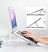 LEZCHI Laptop Stand, Adjustable laptop stand Portable Foldable Ergonomic Desktop Stand Holder Mount for for Macbook Air Pro/Notebook/Tablet/iPad Universal 6 Levels Adjustable Foldable