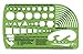 ALVIN, TD654, Survey & Civil Engineer Template, Drawing and Drafting Tool for Artists, Architects, Design and Drafting, 4 x 6.5 x .030 Inches