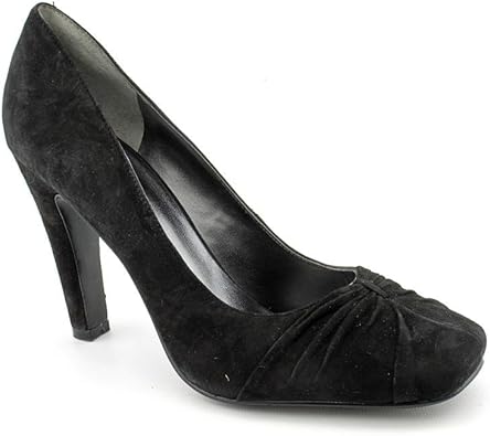 nine west black suede pumps