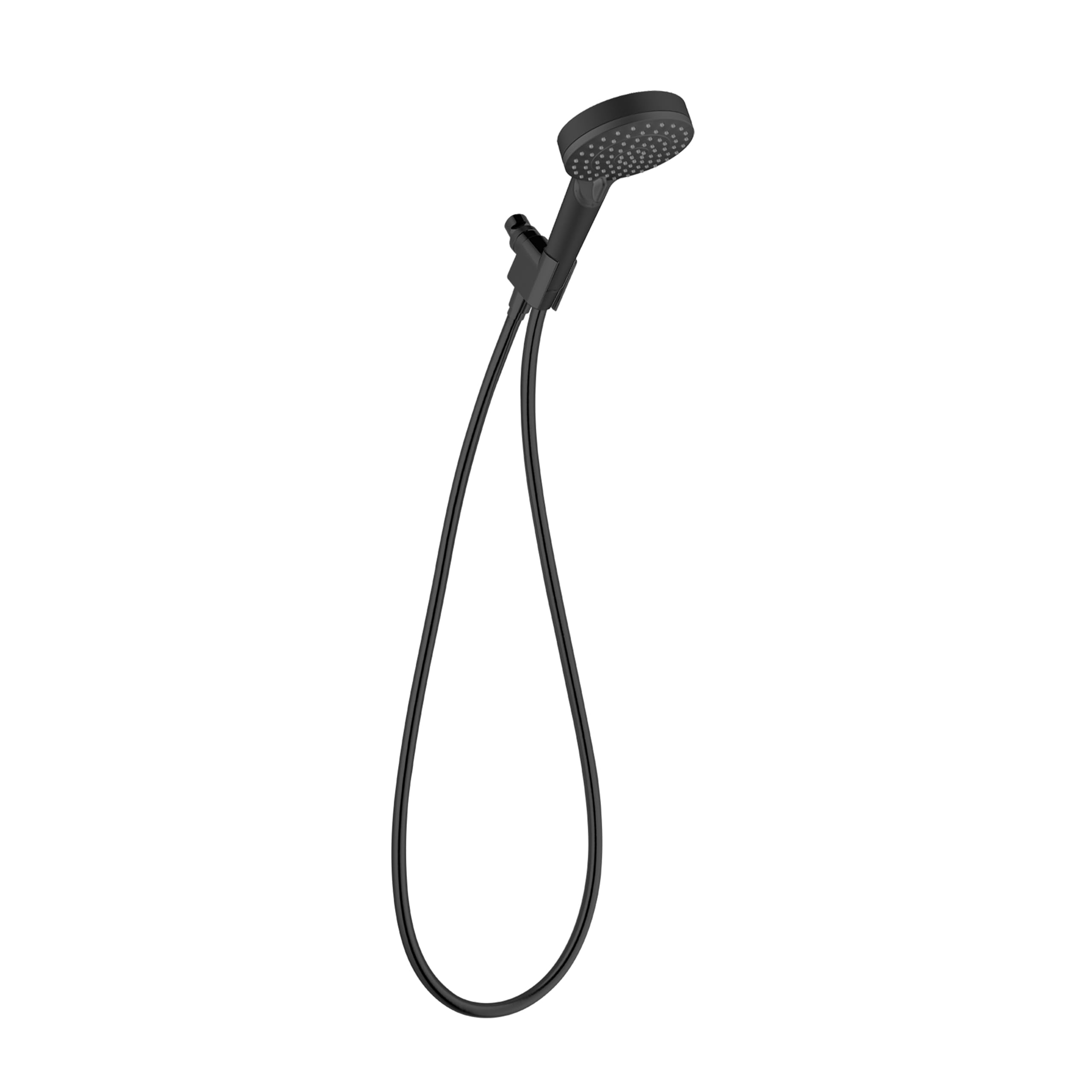 Photo 1 of hansgrohe Vernis Blend 4-inch Handheld Shower Head Set 3-Spray Rain, IntenseRain High Pressure Detachable Shower Head with Hose in Matte Black, 1.5 GPM, 04951670