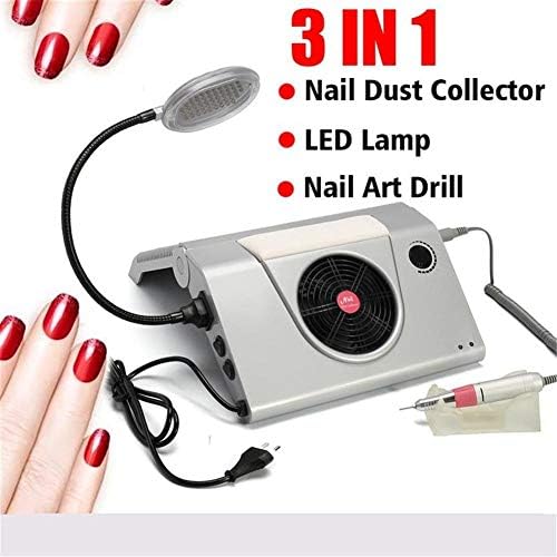 ビューティー ネイル 家電 カメラ B07v42ytbb ネイル掃除機ネイルドリルネイルドライヤー3で1サクション集塵機 ファン機プロのマニキュアペディキュア機装置キット