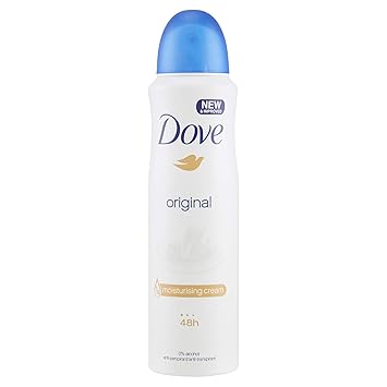 Dove Spray Moisturising Cream Deodorant, Original, 150ml (Pack of 3)