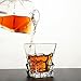 KANARS Iceberg Scotch Glasses set of 4, Premium Classy Lead Free Crystal Old Fashioned Cocktail Cool Rocks Whiskey Glass Short Tumbler for Bourbon Tasting, Irish Whisky, Brandy