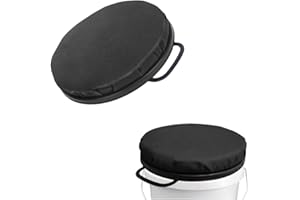 Songholee 5 Gallon Bucket Seat Cushion Chair - Portable & Water Resistant Bucket Lid Seat for Car Repair, Gardening, Baseball