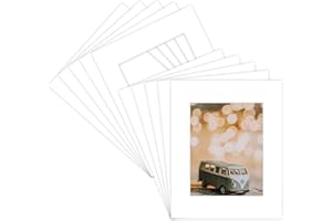 Golden State Art, Pack of 10, White Pre-Cut 16x20 Picture Mat for 11x14 Photo with White Core Bevel Cut Frame Mattes