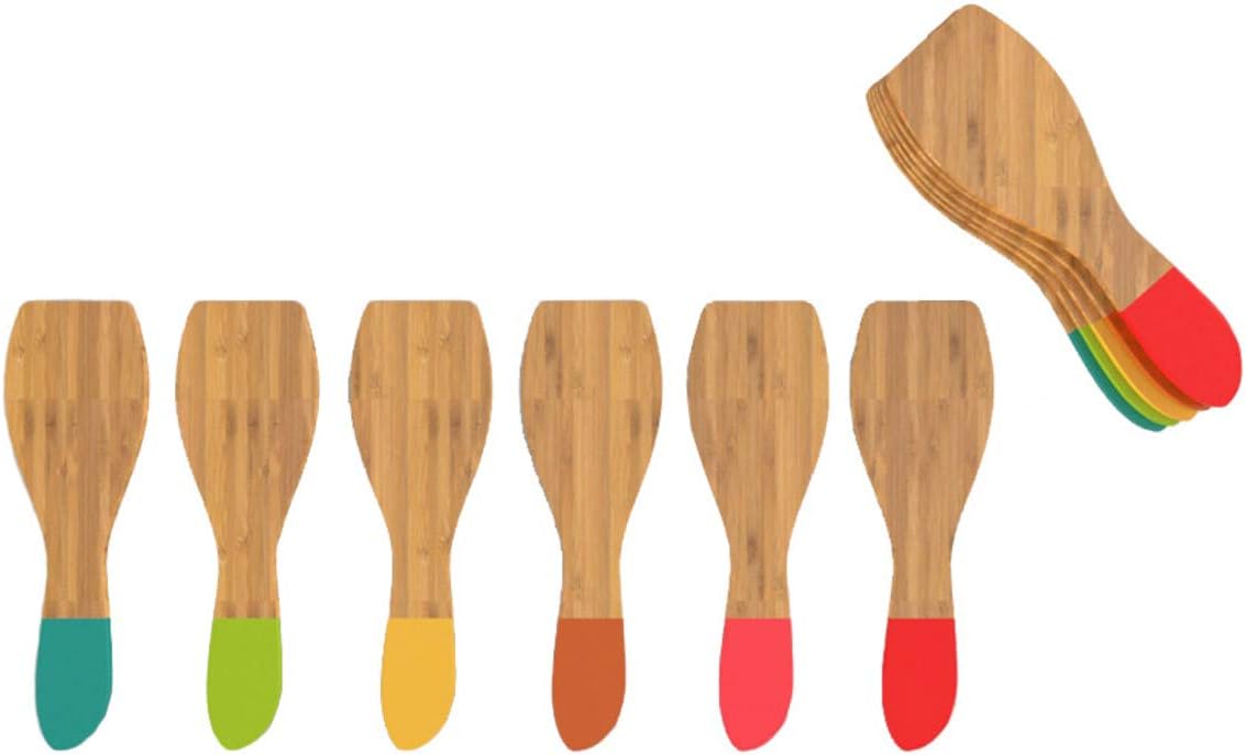 Set of 6 Coloured raclette Spatulas