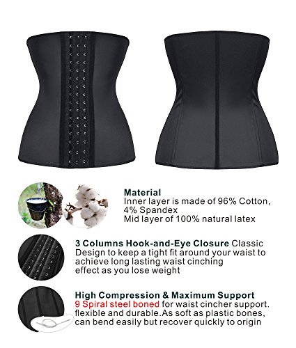SHAPERX-Donna-Corsetto-Latice-Elastico-Waist-Trainer-Dimagrante-Bustino-Shaper-Perdita-di-Peso