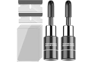 ZEYUMEE VONDER Windshield Repair Kit, Cracks Gone Glass Kit Automotive Windscreen Tool for Fixing Chips, and Star-Shaped Crack, Windshield Crack Repair Kit for Chips and Cracks, Nano Fluid Filler