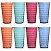 Splash 18-ounce Plastic Tumblers | set of 8 in 4 Assorted Colors