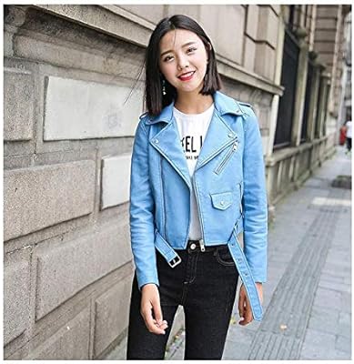 short blue jacket womens
