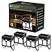 InSassy Solar Deck Lights, Led Outdoor Wireless Waterproof Wall Security Lighting for Deck, Fence, Patio, Front Door, Stair, Landscape, Yard and Driveway Path - Warm / Color Changing - 4 Pack