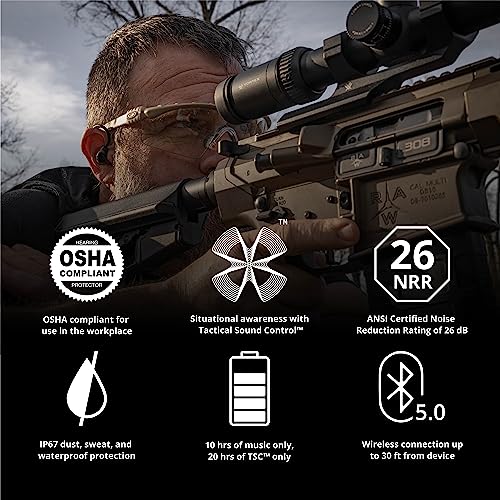 ISOtunes Sport ADVANCE BT Shooting Earbuds Tactical Bluetooth Hearing