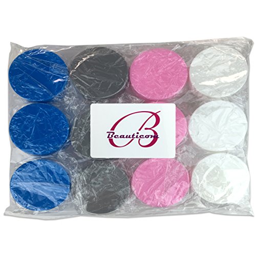 Beauticom 240 Pieces 20G/20ML Round Clear Jars with Mixed Color Lids for Cosmetics, Medication, Lab and Field Research Samples, Beauty and Health Aids - BPA Free