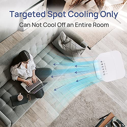 Evaporative Air Cooler, LALAHOO 3 in 1 Portable Bladeless Evaporative