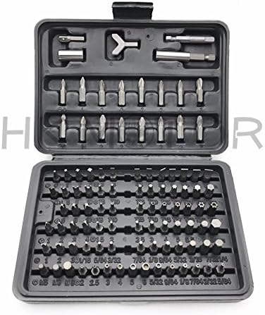 HONGK- 100 PIECE SECURITY BIT SET LOCKSMITH PC TORX HEX KEY [B06X6H7MCW]