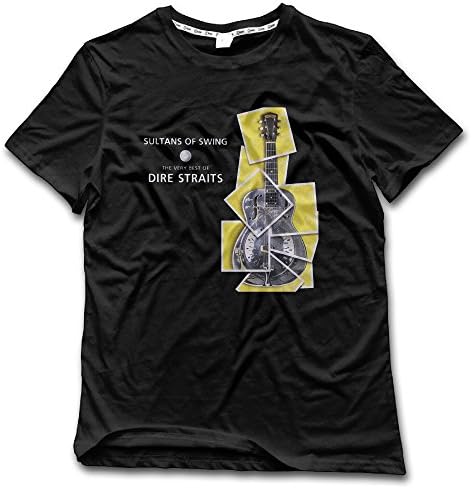 Men's Sultans Of Swing Dire Straits Poster Fitted T Shirt