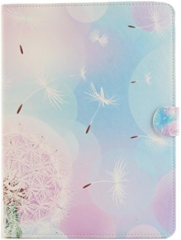 daminfe for Samsung Tab S2 9.7/t810/t815 Dandelion Tree Painted Pattern Colorful Pu Leather Case Folio Flip Stand Cover with Card Slots for Samsung Tab S2 9.7/t810/t815