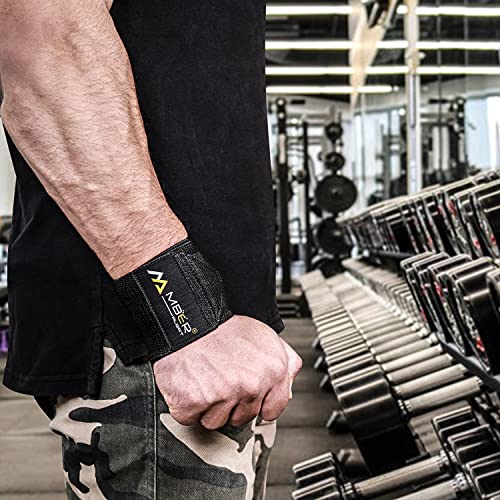 WEIGHTLIFTING WRIST WRAPS With 18" True Length With Thumb Loop