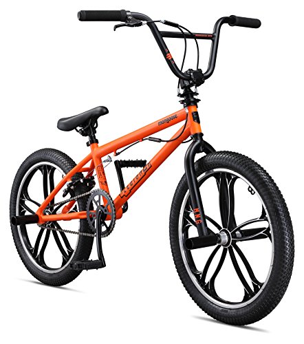 Mongoose Legion Mag Freestyle BMX Bike, 20-Inch Wheels, Orange