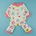 Fitwarm Cute Pink Pony Dog Pajamas Comfy Cotton Pet Pjs Shirts Clothes, X-small
