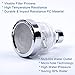 JR Kitchen Faucet Aerator - 3 Settings High Pressure Water Saving Aerator,Hard Water Filter,Chlorine & Fluoride Removal,High Water Flow Kitchen Faucet Aerator with Replacement Cartridge