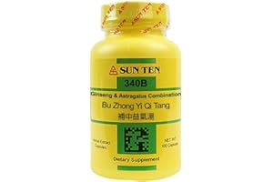 Sun Ten - Ginseng & Astragalus Combination Capsules/Bu Zhong Yi Qi Tang/ 1 Pack