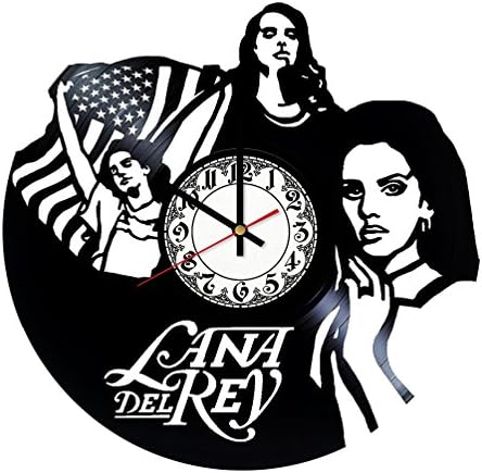 Lana Del Rey Music Handmade Vinyl Record Wall Clock - Get unique room wall decor - Gift ideas for his and her – Modern Unique Home Art Design