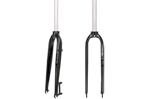 BUCKLOS 26/27.5/29 inch Mountain Bike Rigid Forks, 1-1/8" Threadless Straight MTB Rigid Front Fork Disc Brake, QR 9x100mm Sup