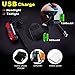 DARKBEAM USB Super Bright Bike Light Set Rechargeable Waterproof LED Bicycle Horn Headlight Taillight Lights Front and Rear Easy to Install Cycling Safety Commuter Best for Mountain Road