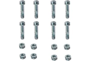 Gpartsden Shear Pins and Nuts 52100100 Fits for Ariens 521001 Snow Blower (8pk)