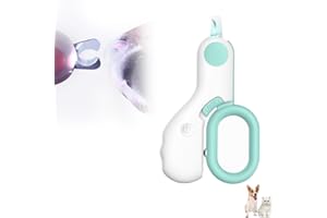 HILOST Led Pet Nail Clippers,2025 Upgrade Cat Nail Trimmer with Led Light,Mini Portable Cat Nail Clipper,Creative Pet Grooming Tool for Dogs,Bunny,Indoor Cats (A#Green)