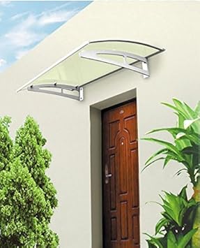 Baumarktplus Aluminium Vordach 150 x 100 cm Türdach Türvordach Haustür Tür Dach Pultvordach