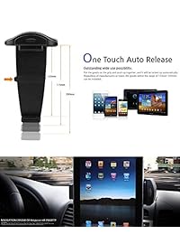 kropsson P850 Cuna Soporte De Coche Para APPLE iPhone, iPad, Samsung Galaxy, Motorola, Blackberry, Smartphone, Tablet PC, la navegación, tamaño: 150 ~ 190 mm, "de salpicadero de coche tipo, One Touch Auto Release, rotación de 360 °, de succión fuerte
