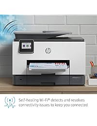 Impresora inalámbrica todo en uno HP OfficeJet Pro 9025, con tareas inteligentes y soluciones avanzadas de escaneado para una productividad de oficina inteligente, nunca se acabó la tinta con la tinta instantánea HP (1MR66A)