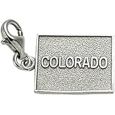 Colorado Charm With Lobster Claw Clasp, Charms for Bracelets and Necklaces